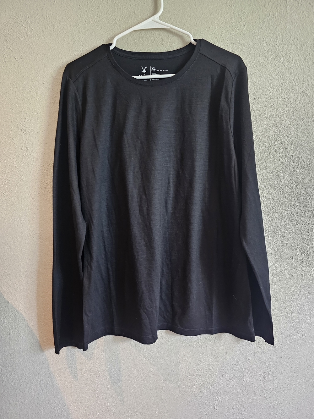 ibex Journey Merino Wool Long Sleeve Tee Women's XL Black Base Layer NWOT